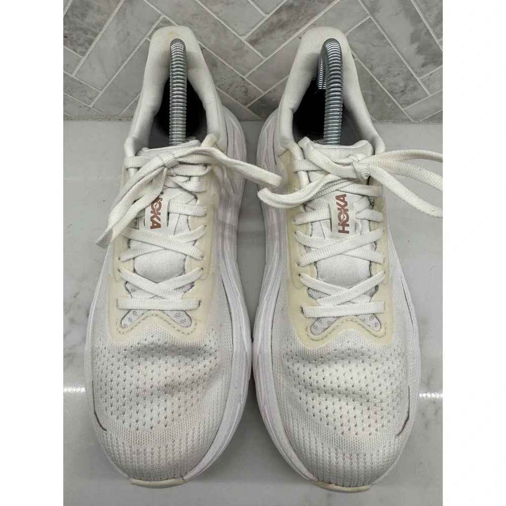Hoka One One Arahi 7 Running Shoes Women Size 8.5 B 8.5B White Athletic Sneakers